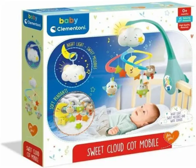 Baby Clementoni Βρεφικό Μουσικό Περιστρεφόμενο Skydreams Για 0+ Μηνών
