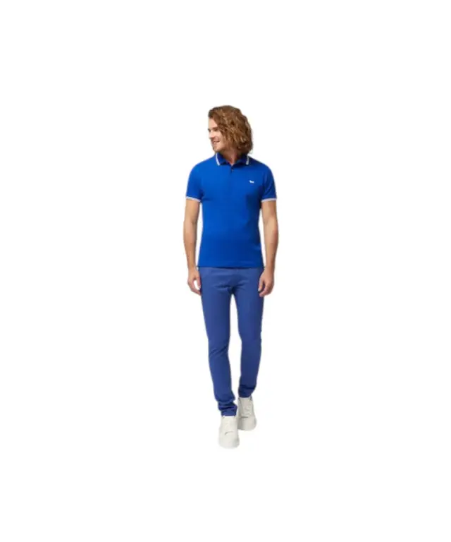 Harmont & Blaine - Ανδρική Μπλούζα Κοντομάνικη Polo LNL010021148-854 Μπλε - S 3