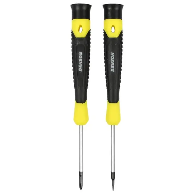 Screwdriver set precision 2 pieces flat