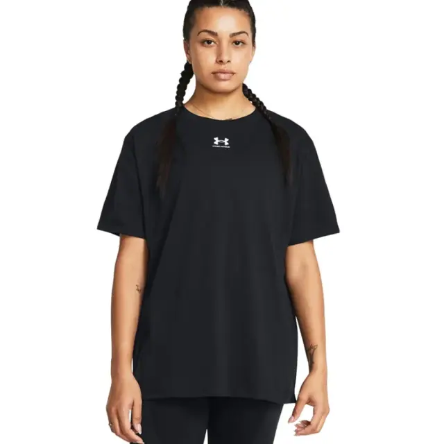 Under Armour Campus Collection Oversized T-Shirt (1387193-001) - Μαύρο