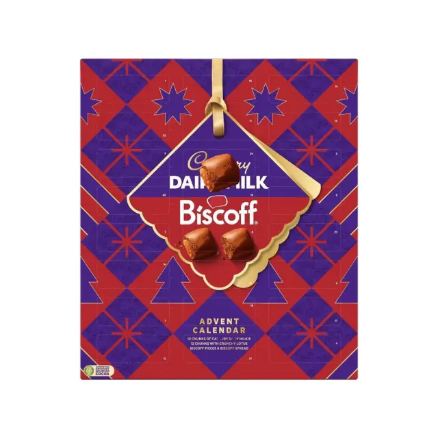 Cadbury Dairy Milk Biscoff Advent Calendar 236gr (ΠΡΟΣΟΧΗ! Λιώνει!)