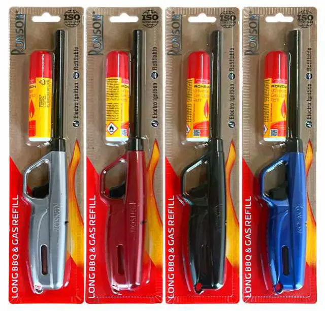 Ronson Αναπτήρας Ηλεκτρικός Maxi Candle BBQ με Βουτάνιο 18ml - Διάφορα Χρώματα (20073) 2