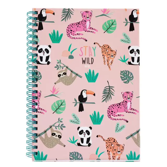 Miquelrius Σημειωματάριο Σπιράλ Α5 Λευκό Stay Wild 15*21cm/ 8094 (MIQUELRIUS)