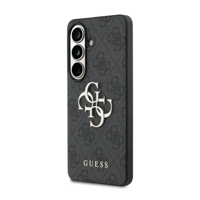 Guess PU 4G Metal Logo Case for Samsung Galaxy S26+ Grey