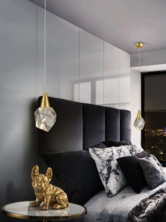 AQUARIA LAMP 1L MATT GOLD φωτιστικό κρεμαστό Χρυσό