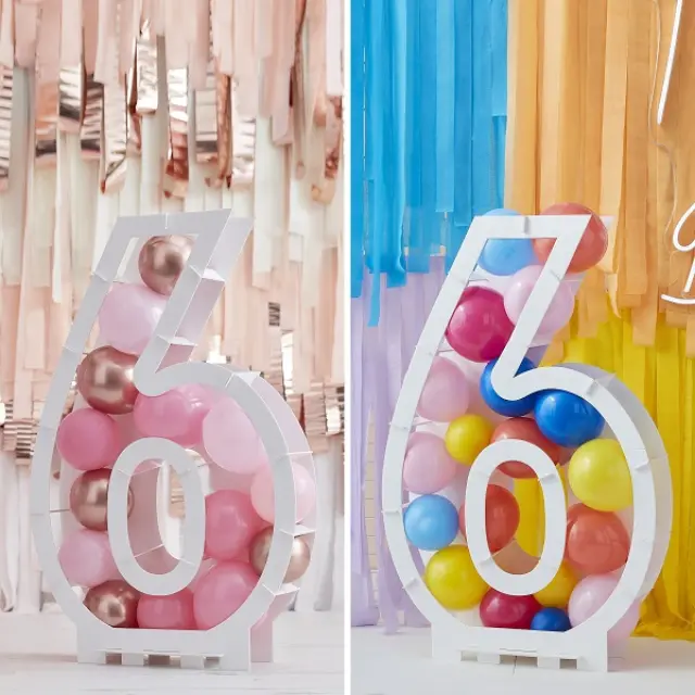Balloon Mosaic Number Stand 6