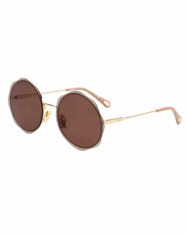 Chloé Honoré CH0202S 004 Γυναικεία Γυαλιά Ηλίου Χρυσά - 61 mm