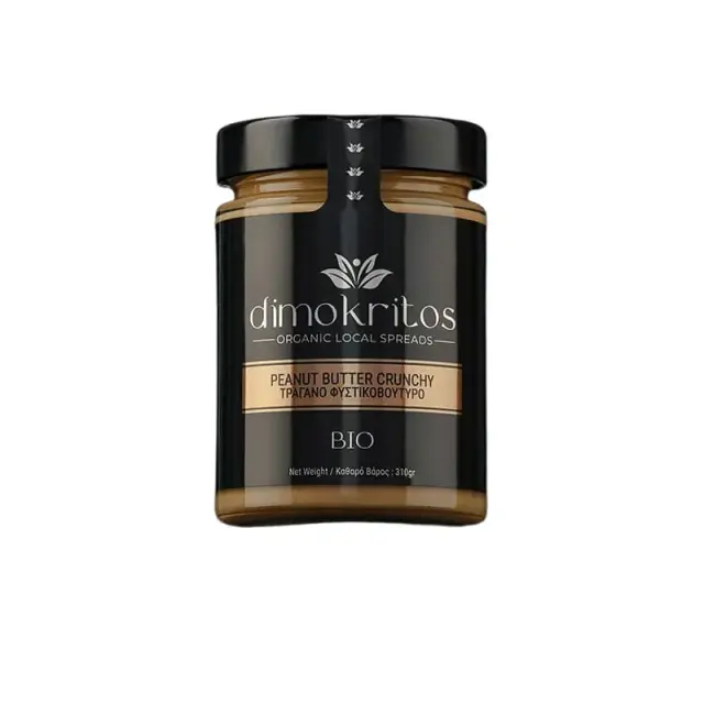 Φυστικοβούτυρο Crunchy BIO 310g Dimokritos