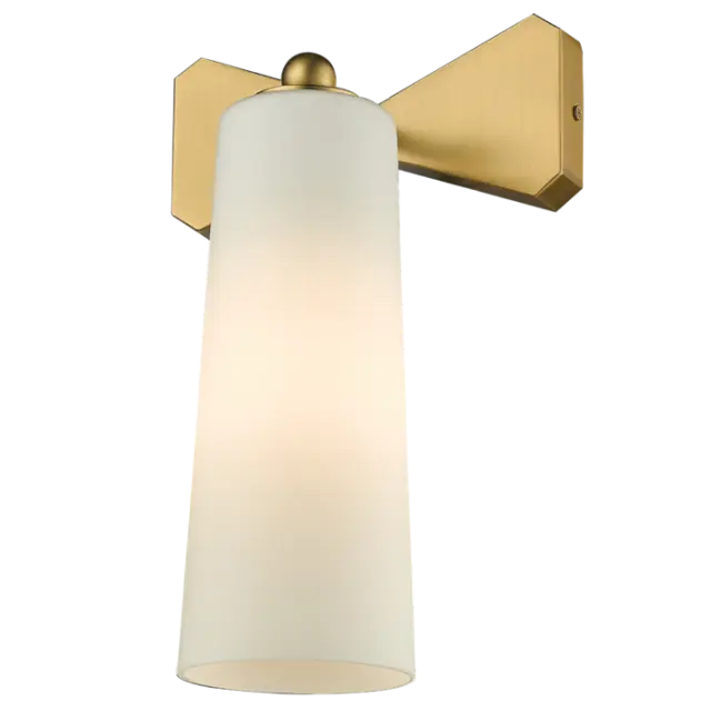 Φωτιστικό Τοίχου BOW W01176BR Ορείχαλκος | Κομψό Design με Υπογραφή Magda Fornal