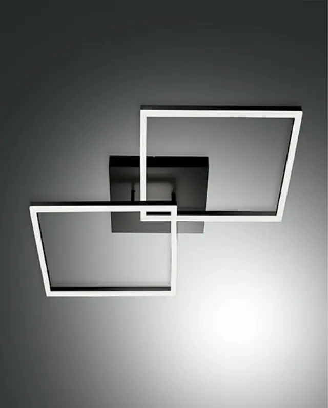 Bard 3394-65/66 φωτιστικό οροφής 65x65 Μαύρο Θερμό λευκό