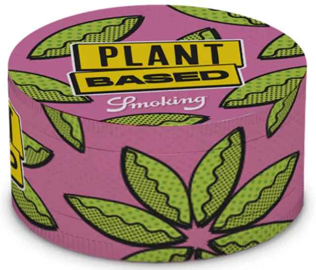 Smoking Grinder Τρίφτης Μεταλλικός Plant Based Pink 63mm - 4 Parts