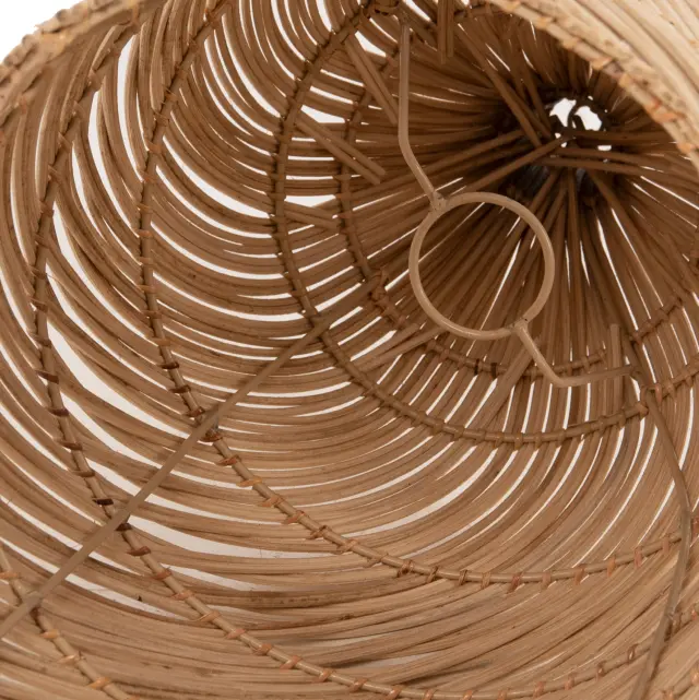Φωτιστικό οροφής κρεμαστό από Rattan σε φυσικό χρώμα Φ23x148 εκ. 3