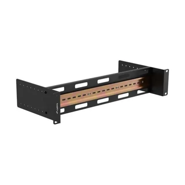 Lanberg Mounting Rail DIN TS-35 19" 2U Black (AK-1802-B)