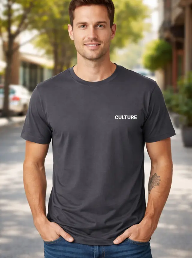 T-shirt Noshame® Ανθρακί με τύπωμα Culture - 122526 - XXL 2