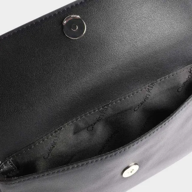 Calvin Klein - Γυναικεία Τσάντα Χιαστί Re-Lock Dbl Xbody W/Flap K60K609620-BAX Μαύρο 3
