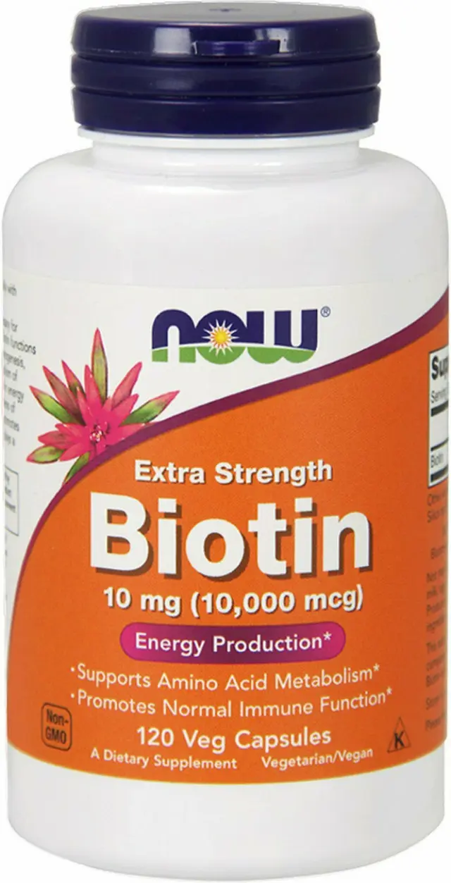 Now Foods Biotin 10mg Extra Strength 120 φυτικές κάψουλες
