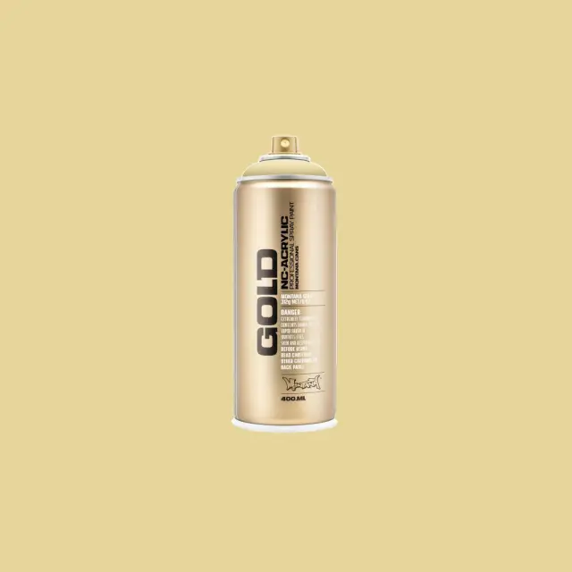 Montana Gold Spray Paint 400ml G8010 Sahara Yellow