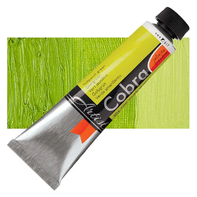 Λάδι Νερού Talens Cobra - 617 Yellowish Green - 40ml