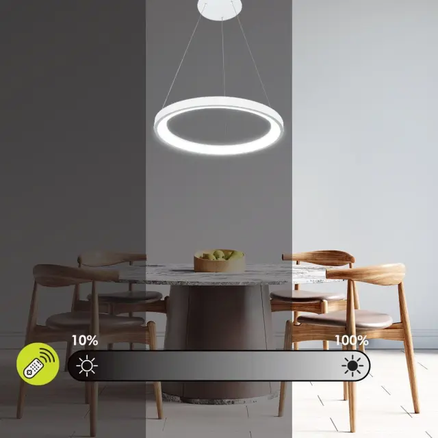 LED Φωτιστικό Οροφής Κρεμαστό ALEXA-P Φ50cm 55Watt CCT Λευκό VIV005255 3