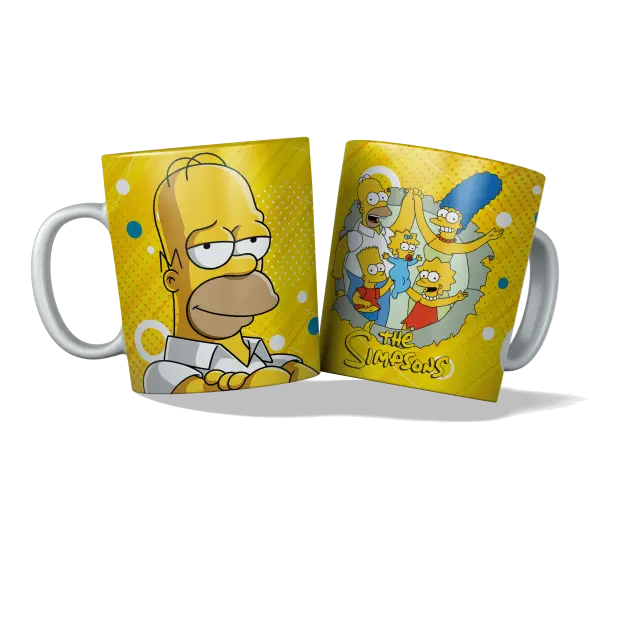 Kούπα κεραμική λευκη 330ml Simpsons - Los η κούπα είναι με συσκευασία δώρου 2
