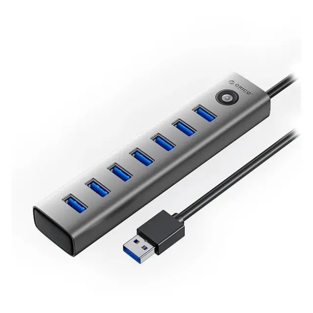 Orico USB Hub CL7U-U3 7x USB-A 3.0 1x USB-C 5V/3A 1m Gray