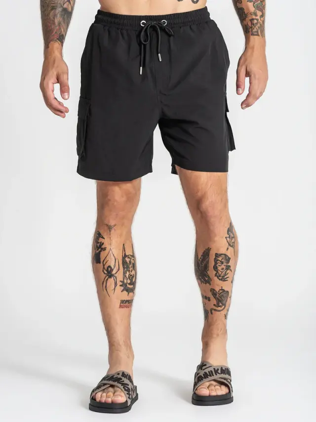 Gianni Kavanagh Ανδρικό CARGO Μαγιό – Black - L