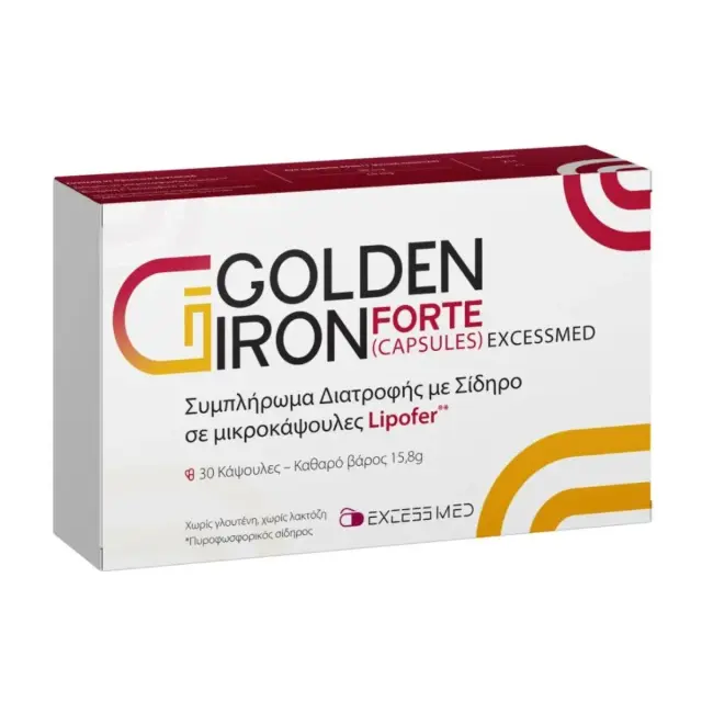 Excess Med Golden Iron Forte 30 κάψουλες