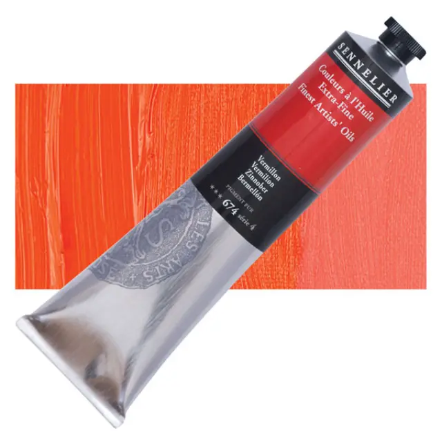Sennelier Λάδι Finest Artists Oil 674 Vermillon - 200ml