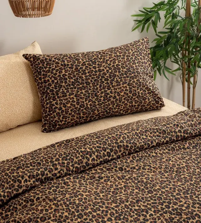 Σετ Σεντόνια 280x265 King Size Fashion Life Palamaiki FL6299 Καφέ 100% βαμβακερόΧωρίς Λάστιχο 2