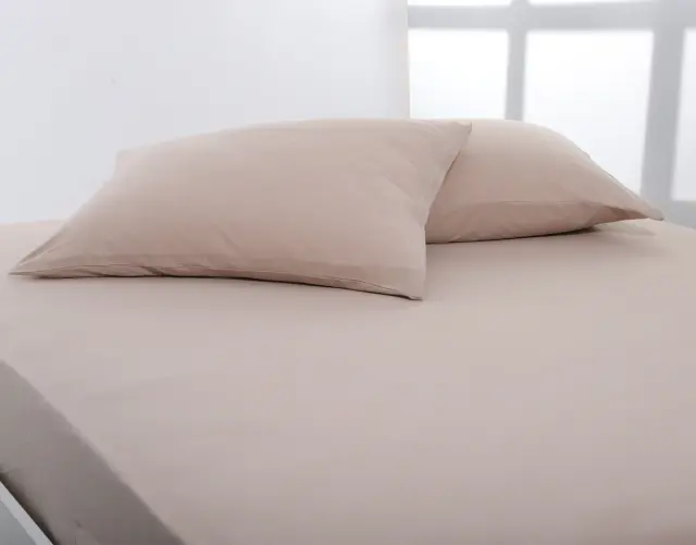 Ζευγάρι μαξιλαροθήκες jersey (50cm x 70cm) dark beige - -