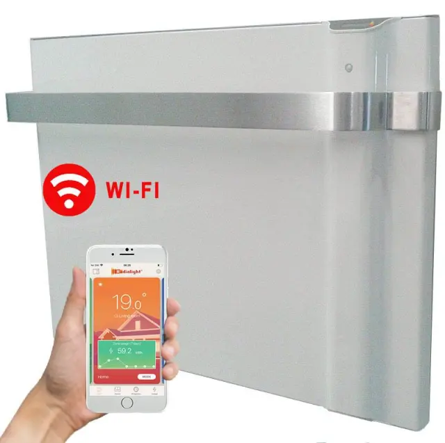 Radialight Klima AS WiFi 750 Watt Λευκό - Ψηφιακός Θερμοπομπός Διπλής Λειτουργίας με Πετσετοκρεμάστρα Αλουμινίου