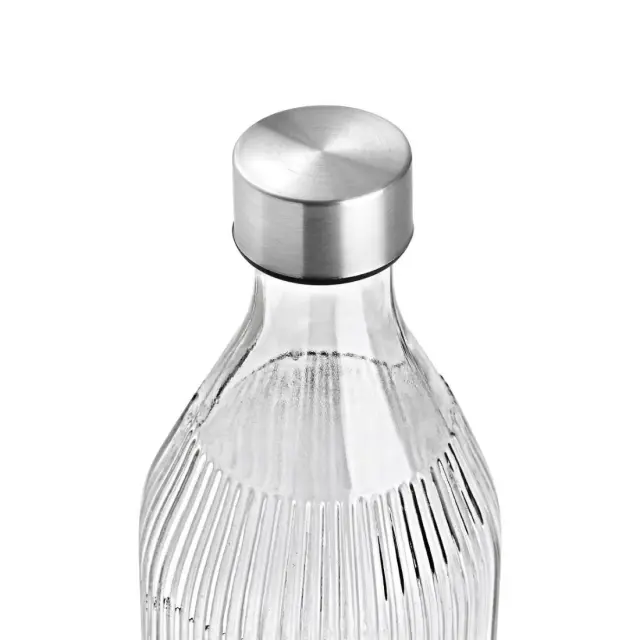 Μπουκάλι Γυάλινο 1000Ml Με Ανοξείδωτο Καπάκι 3