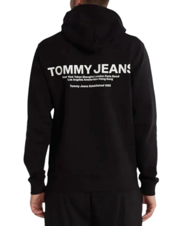 Tommy Hilfiger - Ανδρικό Φούτερ Tjm Reg Entry Graphic Hoodie DM0DM17781-BDS Μαύρο - 2XL 3