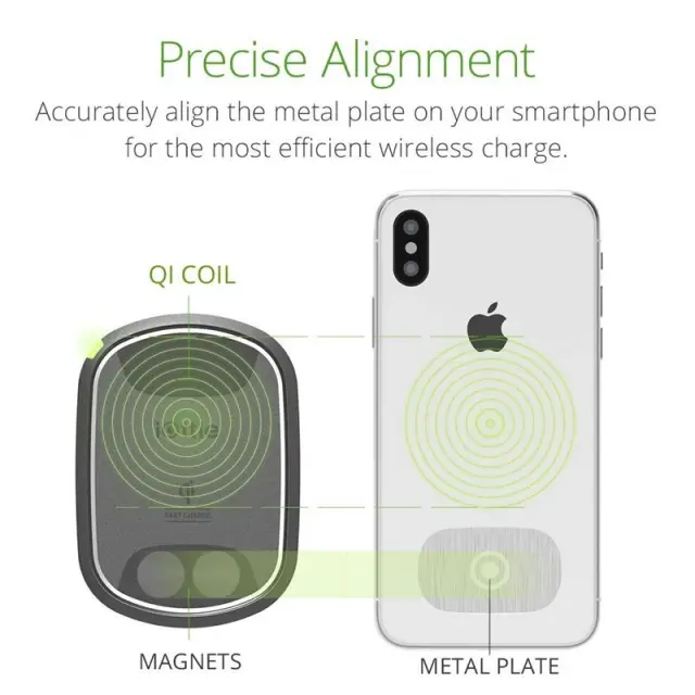 iOttie Itap 2 Wireless Air Vent Car Charging Mount Black 2