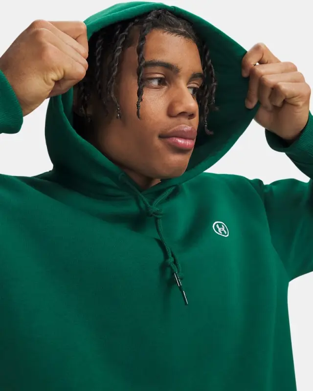 Under Armour Men's Rival Fleece Hoodie Πράσινο 6013448-312 (Under Armour) - Small 3