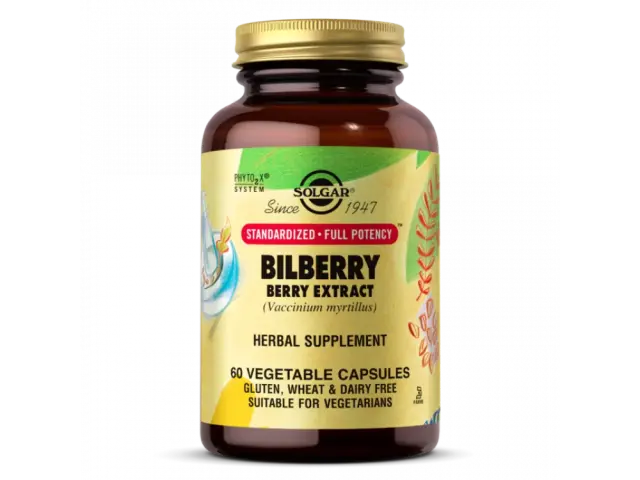 Solgar Bilberry Extract With Blueberry 60 φυτικές κάψουλες