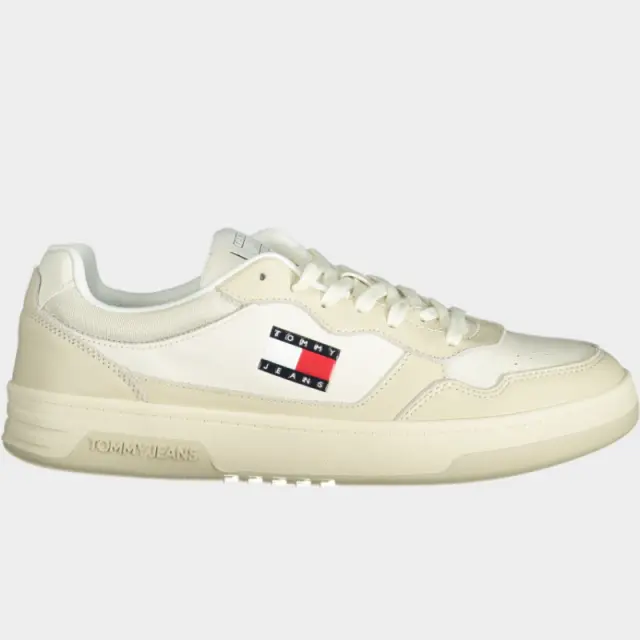 Tommy Hilfiger - Ανδρικά Sneakers Cupsole Leather Ess EM0EM01443-ACG Μπεζ - 45