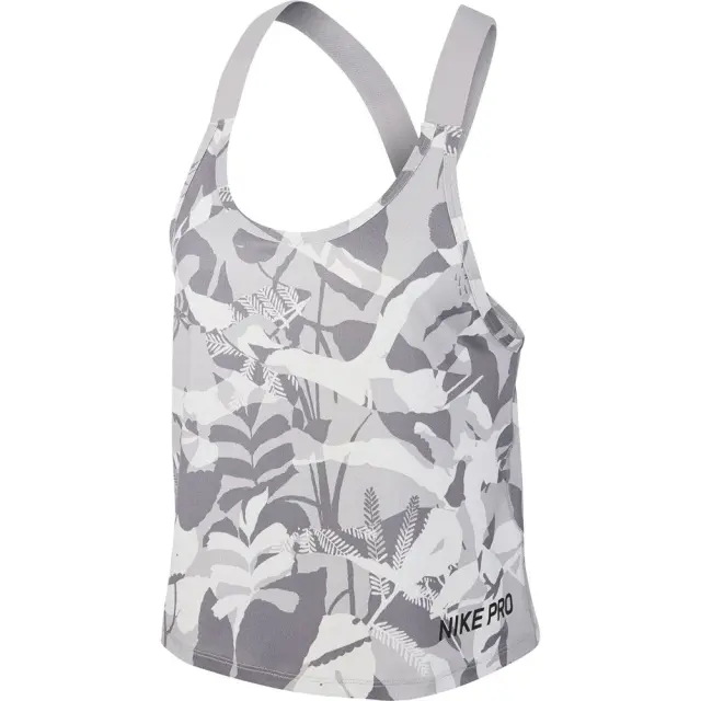 Nike Pro Printed Tank (CD9722-059) - Γκρί - XS