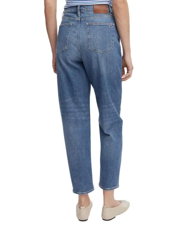 Tommy Hilfiger - Γυναικείο Ψηλόμεσο Παντελόνι Τζιν Ultra High Rise Tapered Relaxed Fit DW0DW22994-1A5 Μπλε 2