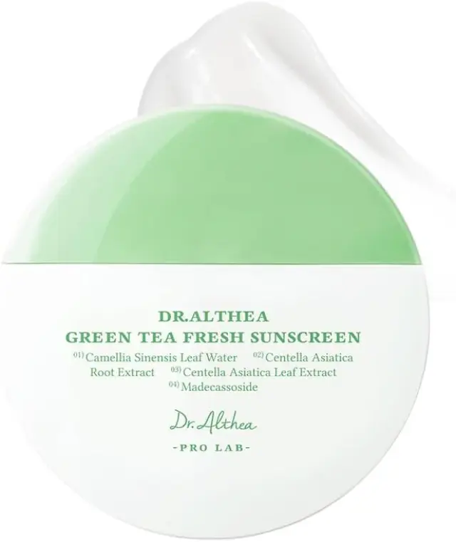 Dr. Althea Green Tea Fresh Sunscreen Spf50+ Pa++++ Αντηλιακό με εκχύλισμα Πράσινου Τσαγιού και ελαφριά καταπραυντικη υφή 45ml