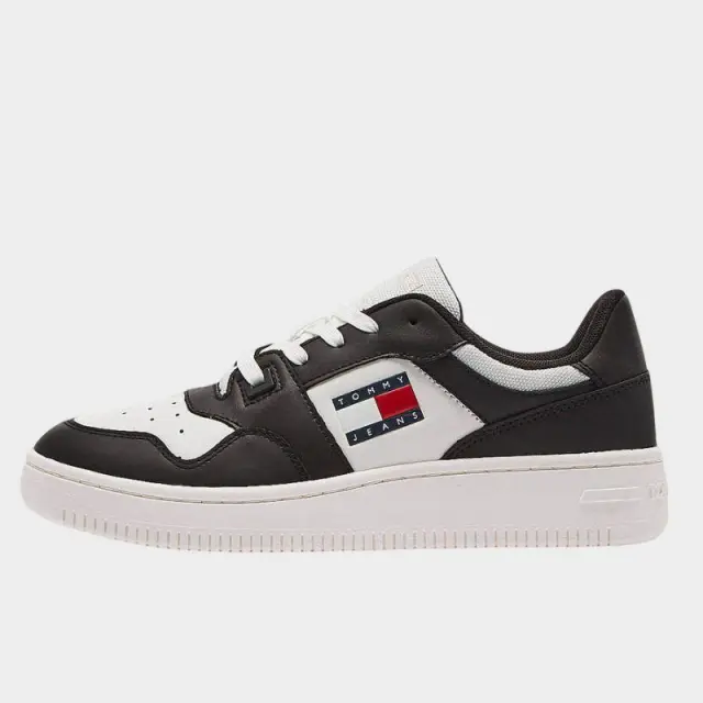 Tommy Hilfiger - Γυναικεία Sneakers Retro Basket EN0EN02505-0GS Μαύρo/Λευκό - 41