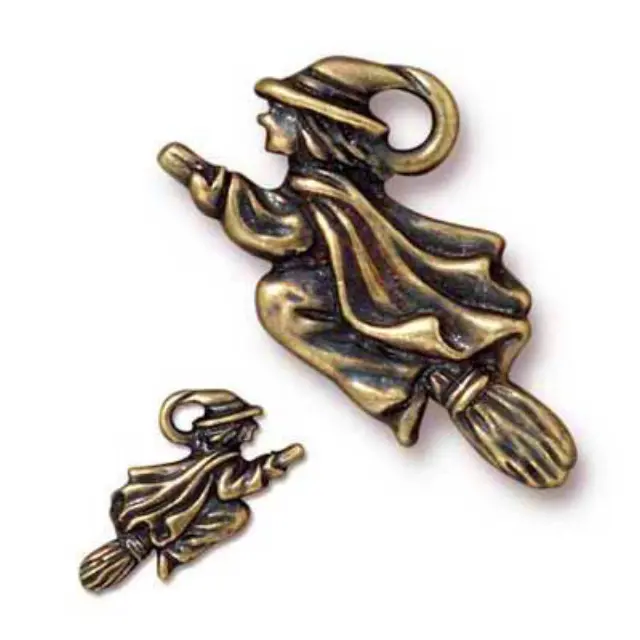 Διακοσμητικό Χυτό Pewter - Μάγισσα - Brass - 1τεμ