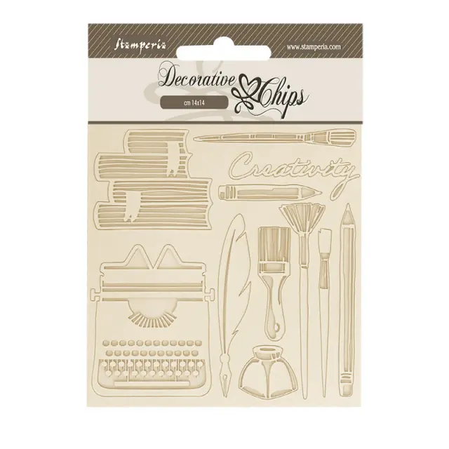 Chipboard Stamperia 14x14cm, Secret Diary, Creativity