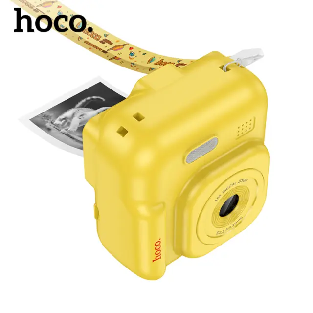 Kids Dual HD Camera Hoco DV211 με Οθόνη 2.0" 1300mAh με 2GB Κάρτα Μνήμης και Δυνατότητα Εκτύπωσης Φωτογραφιών Κίτρινη-Πορτοκαλί 3