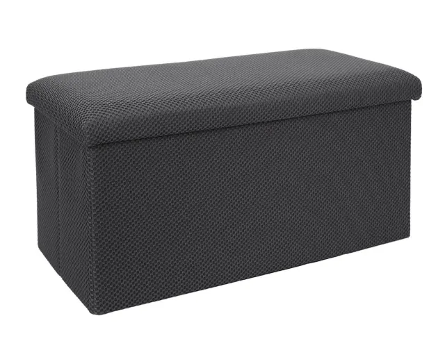Ταμπουρέ Atom Home Deco Factory με αποθηκευτικό χώρο και διαστάσεις 76x38x38cm - Grey HD0471 2