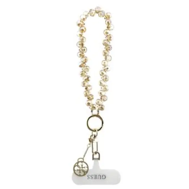 Guess Universal Wrist Strap Crystals 4G Charm Gold