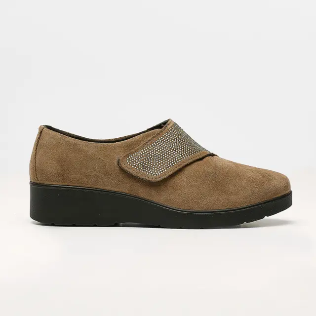 Imac Μοκασίνια-Loafers Γυναικείο δέρμα Nubuck Καφέ IMA/455560 FANGO