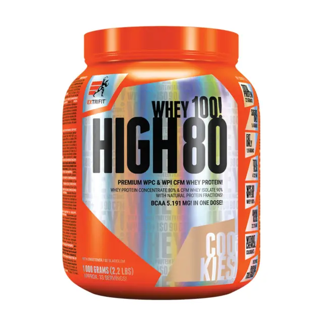 Extrifit High Whey 80 chocolate-cookie, 1000-g