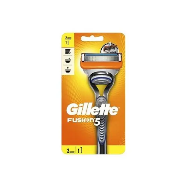Gillette Fusion5 Ξυραφάκι με 2τμχ Ανταλλακτικές Κεφαλές 5 Λεπίδων και Λιπαντική Ταινία για Ευαίσθητες Επιδερμίδες