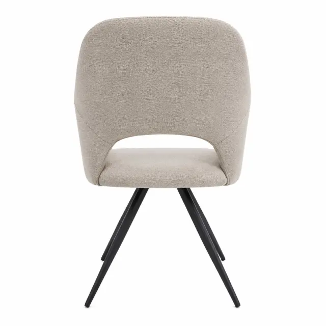 Πολυθρόνα Mona Unihome Μπεζ/Μαύρο 53x57x69εκ (Σετ 2 τεμαχίων) 3